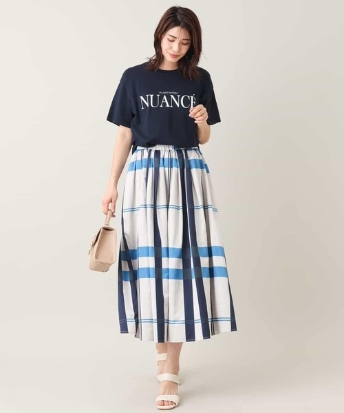 a.v.v（アーヴェヴェ）の「【EC販売不可】クラシックロゴTシャツ（Tシャツ/カットソー・レディース・ホワイト/ライトグレー/ネイビー/ブルー・40/38/42/36/34）」の6枚目の写真