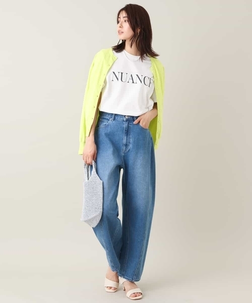 a.v.v（アーヴェヴェ）の「【EC販売不可】クラシックロゴTシャツ（Tシャツ/カットソー・レディース・ホワイト/ライトグレー/ネイビー/ブルー・40/38/42/36/34）」の13枚目の写真