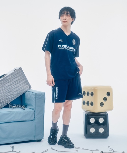 codegraphy 24H Track セットアップ ネイビー Code graphy】☆2024SS☆24H トラック Vネック セットアップ