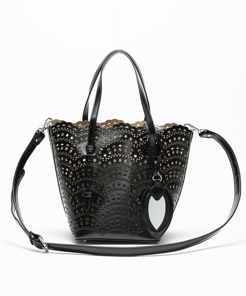 スカラップレースパンチングトートバッグ（トートバッグ）｜ZAKKA-BOX