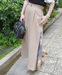 サイドスカーフ切替パンツ