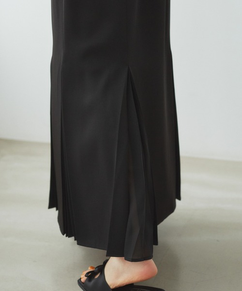 VIS（ビス）の「プリーツ切替マーメイドスカート（スカート・レディース・ベージュ/ブルー/ブラック・M/S）」の7枚目の写真