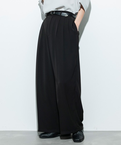 JUNRED(ジュンレッド)の「【 CICA加工・セットアップ対応 】ライトドレス4タックスーパーワイドパンツ(スラックス・メンズ・ブラック/チャコールグレー・L/M/S)」の20枚目の写真