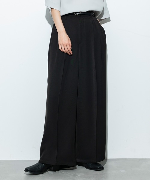 JUNRED(ジュンレッド)の「【 CICA加工・セットアップ対応 】ライトドレス4タックスーパーワイドパンツ(スラックス・メンズ・ブラック/チャコールグレー・L/M/S)」の21枚目の写真