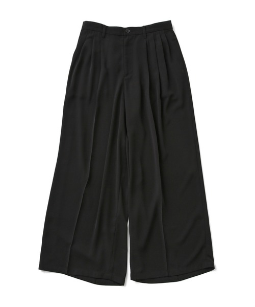 JUNRED(ジュンレッド)の「【 CICA加工・セットアップ対応 】ライトドレス4タックスーパーワイドパンツ(スラックス・メンズ・ブラック/チャコールグレー・L/M/S)」の11枚目の写真