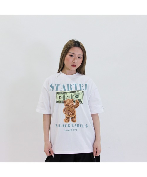 STARTER(スターター)の「ベアープリント半袖Tシャツ(Tシャツ/カットソー・メンズ・ブラック/ホワイト・M/XL/L)」の2枚目の写真