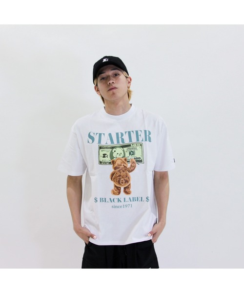 STARTER(スターター)の「ベアープリント半袖Tシャツ(Tシャツ/カットソー・メンズ・ブラック/ホワイト・M/XL/L)」の5枚目の写真