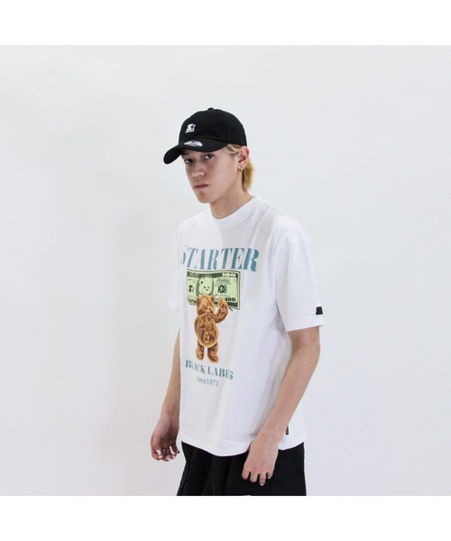 STARTER(スターター)の「ベアープリント半袖Tシャツ(Tシャツ/カットソー・メンズ・ブラック/ホワイト・M/XL/L)」の6枚目の写真