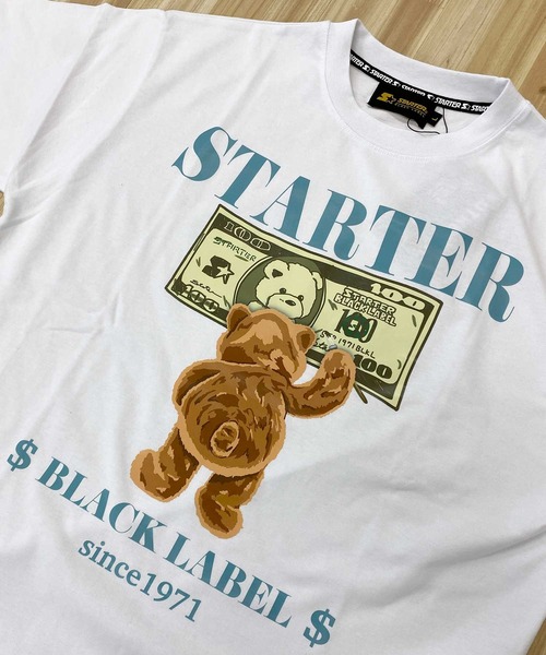 STARTER(スターター)の「ベアープリント半袖Tシャツ(Tシャツ/カットソー・メンズ・ブラック/ホワイト・M/XL/L)」の10枚目の写真