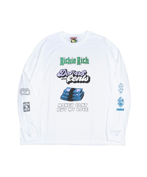 LAND by MILKBOY(ランドバイミルクボーイ)の「RR MONEY CAN'T BUY LOVE L.S Tシャツ(Tシャツ/カットソー・メンズ・A/C/B・FREE)」の1枚目の写真