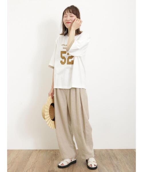 Samansa Mos2（サマンサ モスモス）の「【KELTY×Samansa Mos2】5分袖リンガーTシャツ（Tシャツ/カットソー・レディース・ベージュ/ブラック/グリーン・F）」の18枚目の写真