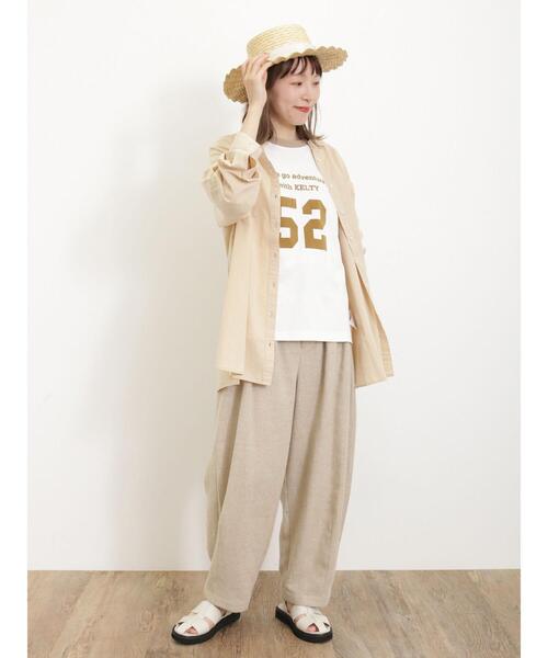 Samansa Mos2（サマンサ モスモス）の「【KELTY×Samansa Mos2】5分袖リンガーTシャツ（Tシャツ/カットソー・レディース・ベージュ/ブラック/グリーン・F）」の20枚目の写真