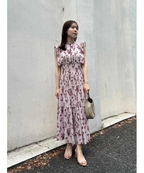 snidel Sustainable バイカラープリーツワンピース NEW 🩷Sustainableバイカラープリーツワンピース🩷 SNIDEL