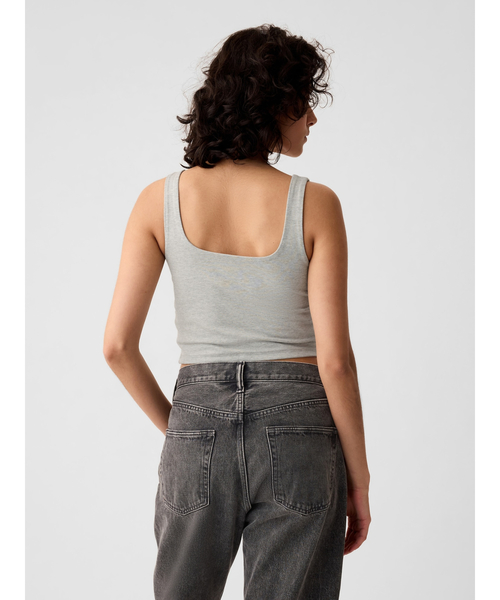 GAP(ギャップ)の「コンパクト ジャージー ブラキャミ(タンクトップ・レディース・カーキ/グレー/ブラック/ホワイト・L/XL/S/XS/M/XXS)」の5枚目の写真