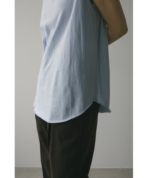 STYLEMIXER(スタイルミキサー)の「シアーバックシームタンク(タンクトップ・レディース・サックスブルー/ブラック/チャコールグレー/ホワイト・FREE)」の9枚目の写真