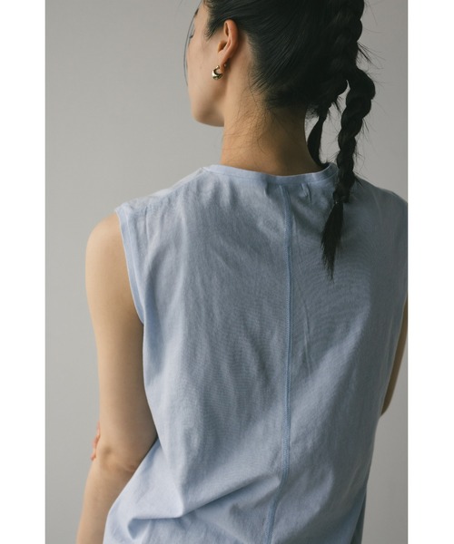 STYLEMIXER(スタイルミキサー)の「シアーバックシームタンク(タンクトップ・レディース・サックスブルー/ブラック/チャコールグレー/ホワイト・FREE)」の10枚目の写真