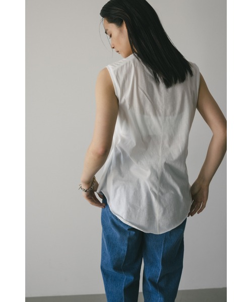 STYLEMIXER(スタイルミキサー)の「シアーバックシームタンク(タンクトップ・レディース・サックスブルー/ブラック/チャコールグレー/ホワイト・FREE)」の17枚目の写真