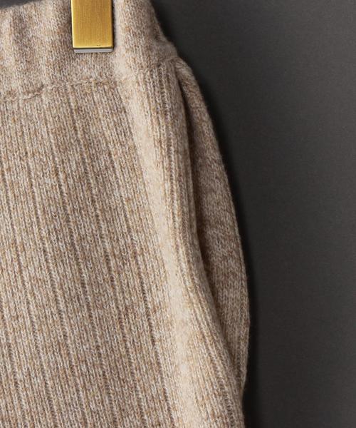 BEAUTY&YOUTH UNITED ARROWS(ビューティーアンドユースユナイテッドアローズ)の「<6(ROKU)>RIB KNIT WIDE PANTS/パンツ◆(その他パンツ・レディース・ブラック/ベージュ・38/36)」の5枚目の写真