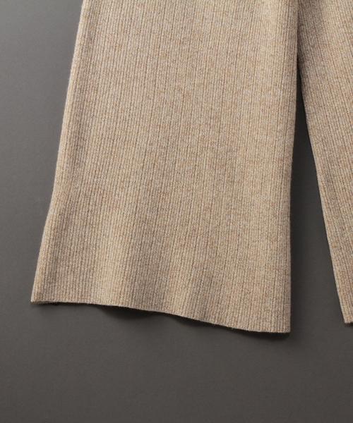 BEAUTY&YOUTH UNITED ARROWS(ビューティーアンドユースユナイテッドアローズ)の「<6(ROKU)>RIB KNIT WIDE PANTS/パンツ◆(その他パンツ・レディース・ブラック/ベージュ・38/36)」の6枚目の写真