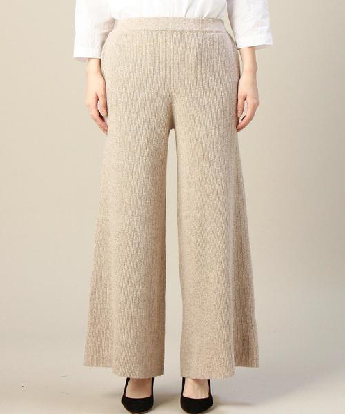 BEAUTY&YOUTH UNITED ARROWS(ビューティーアンドユースユナイテッドアローズ)の「<6(ROKU)>RIB KNIT WIDE PANTS/パンツ◆(その他パンツ・レディース・ブラック/ベージュ・38/36)」の10枚目の写真