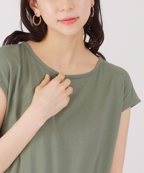 somari imagination(ソマリ イマジネーション)の「【汗じみ防止】バックデザインワンピース(ワンピース・レディース・ライトブルー/ブラック/ライトカーキ・1/2)」の9枚目の写真