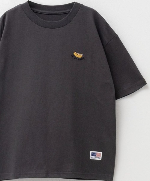 NAVY(ネイビー)の「【綿100%】NAVY USコットン 半袖Tシャツ ワンポイント刺繍Tシャツ(Tシャツ/カットソー・キッズ・ホワイト/チャコールグレー/ベージュ/ライトブルー/ピンク/モカ/ラベンダー/ミント/イエロー系その他/グレー系その他2/ベージュ系その他2/ベージュ系その他/グリーン系その他/ブルー系その他/グレー系その他/ホワイト系その他・110/120/130/140/150/160)」の5枚目の写真