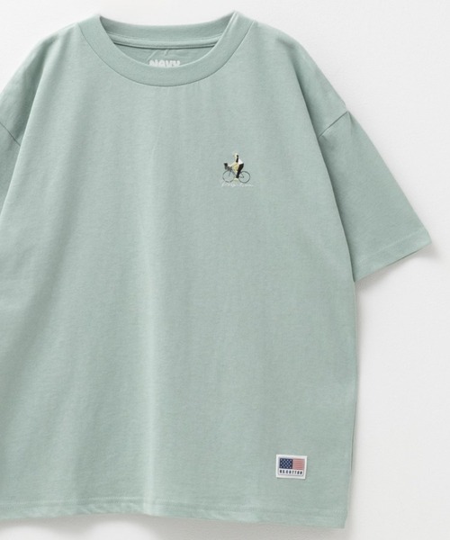 NAVY(ネイビー)の「【綿100%】NAVY USコットン 半袖Tシャツ ワンポイント刺繍Tシャツ(Tシャツ/カットソー・キッズ・ホワイト/チャコールグレー/ベージュ/ライトブルー/ピンク/モカ/ラベンダー/ミント/イエロー系その他/グレー系その他2/ベージュ系その他2/ベージュ系その他/グリーン系その他/ブルー系その他/グレー系その他/ホワイト系その他・110/120/130/140/150/160)」の10枚目の写真