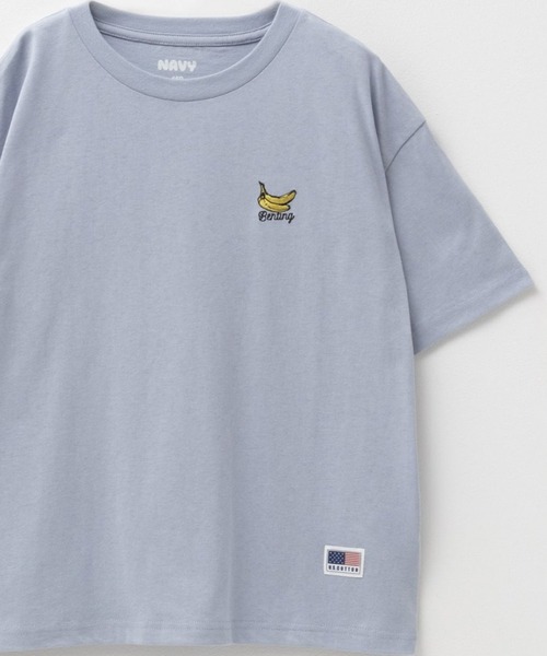 NAVY(ネイビー)の「【綿100%】NAVY USコットン 半袖Tシャツ ワンポイント刺繍Tシャツ(Tシャツ/カットソー・キッズ・ホワイト/チャコールグレー/ベージュ/ライトブルー/ピンク/モカ/ラベンダー/ミント/イエロー系その他/グレー系その他2/ベージュ系その他2/ベージュ系その他/グリーン系その他/ブルー系その他/グレー系その他/ホワイト系その他・110/120/130/140/150/160)」の12枚目の写真