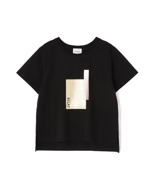 DROIT BELLO（ドロイトベロ）の「DROIT BELLO（ドロイトベロ）ハクプリントＴシャツ（Tシャツ/カットソー・レディース・ブラック/ホワイト・F）」の11枚目の写真