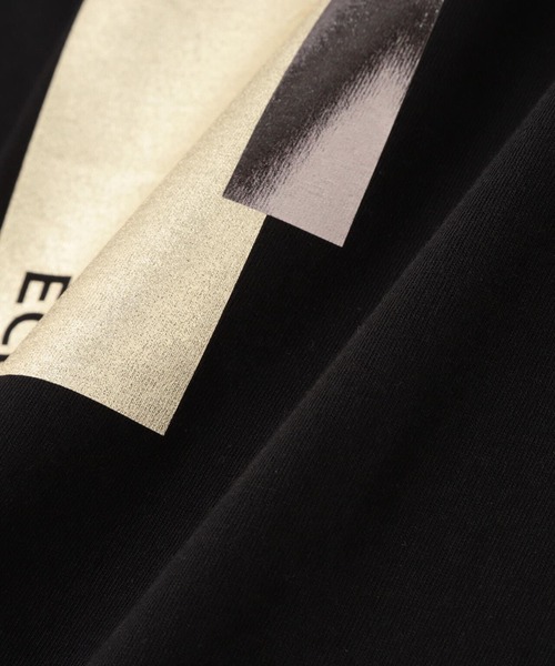 DROIT BELLO（ドロイトベロ）の「DROIT BELLO（ドロイトベロ）ハクプリントＴシャツ（Tシャツ/カットソー・レディース・ブラック/ホワイト・F）」の10枚目の写真