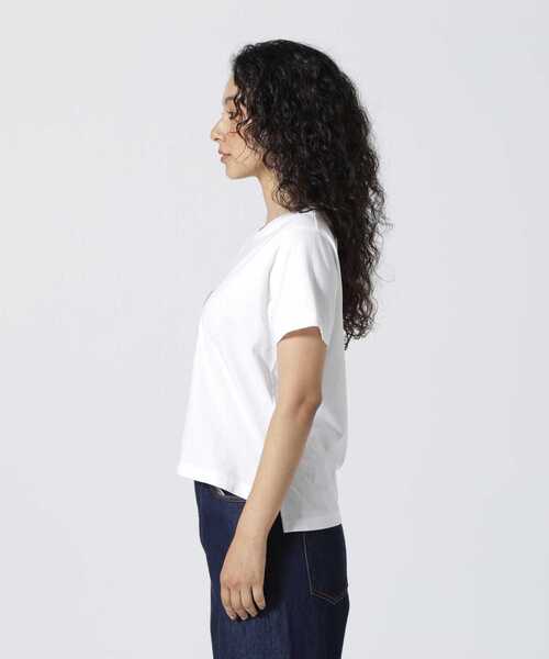 DROIT BELLO（ドロイトベロ）の「DROIT BELLO（ドロイトベロ）ハクプリントＴシャツ（Tシャツ/カットソー・レディース・ブラック/ホワイト・F）」の9枚目の写真