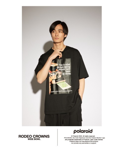 RODEO CROWNS WIDE BOWL(ロデオクラウンズワイドボウル)の「Polaroid フォトTシャツ(Tシャツ/カットソー・メンズ・ホワイト/ブラック・MEDIUM/LARGE)」の15枚目の写真