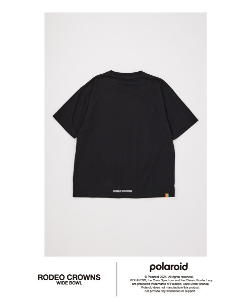 RODEO CROWNS WIDE BOWL(ロデオクラウンズワイドボウル)の「Polaroid フォトTシャツ(Tシャツ/カットソー・メンズ・ホワイト/ブラック・MEDIUM/LARGE)」の5枚目の写真