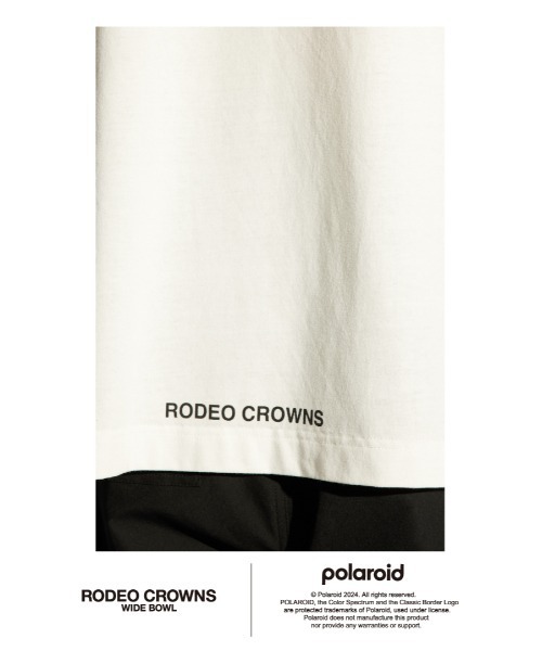RODEO CROWNS WIDE BOWL(ロデオクラウンズワイドボウル)の「Polaroid フォトTシャツ(Tシャツ/カットソー・メンズ・ホワイト/ブラック・MEDIUM/LARGE)」の11枚目の写真