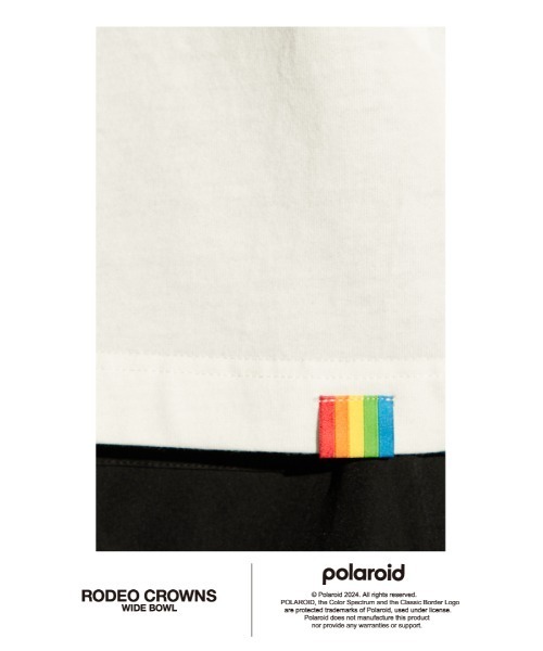 RODEO CROWNS WIDE BOWL(ロデオクラウンズワイドボウル)の「Polaroid フォトTシャツ(Tシャツ/カットソー・メンズ・ホワイト/ブラック・MEDIUM/LARGE)」の12枚目の写真