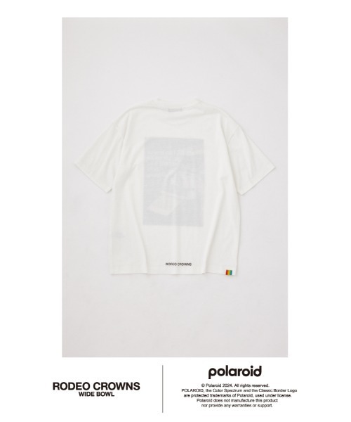 RODEO CROWNS WIDE BOWL(ロデオクラウンズワイドボウル)の「Polaroid フォトTシャツ(Tシャツ/カットソー・メンズ・ホワイト/ブラック・MEDIUM/LARGE)」の14枚目の写真