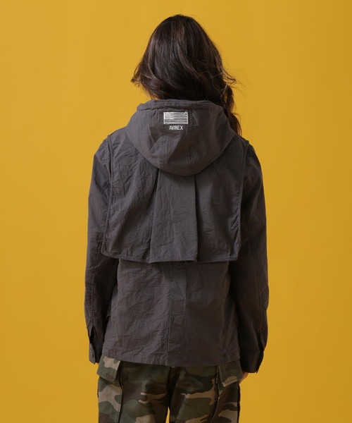 AVIREX(アヴィレックス)の「MOUNTAIN PARKA WITH THE CAPE / マウンテンパーカー ウィズ ザ ケープ / AVIREX / アヴィレックス(マウンテンパーカー・レディース・オリーブ系/アイボリー/チャコールグレー・S/M)」の18枚目の写真