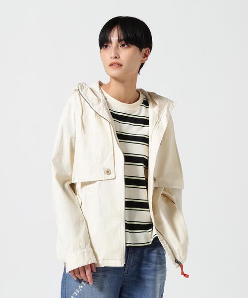 AVIREX(アヴィレックス)の「MOUNTAIN PARKA WITH THE CAPE / マウンテンパーカー ウィズ ザ ケープ / AVIREX / アヴィレックス(マウンテンパーカー・レディース・オリーブ系/アイボリー/チャコールグレー・S/M)」の2枚目の写真