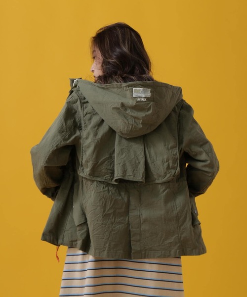 AVIREX(アヴィレックス)の「MOUNTAIN PARKA WITH THE CAPE / マウンテンパーカー ウィズ ザ ケープ / AVIREX / アヴィレックス(マウンテンパーカー・レディース・オリーブ系/アイボリー/チャコールグレー・S/M)」の5枚目の写真