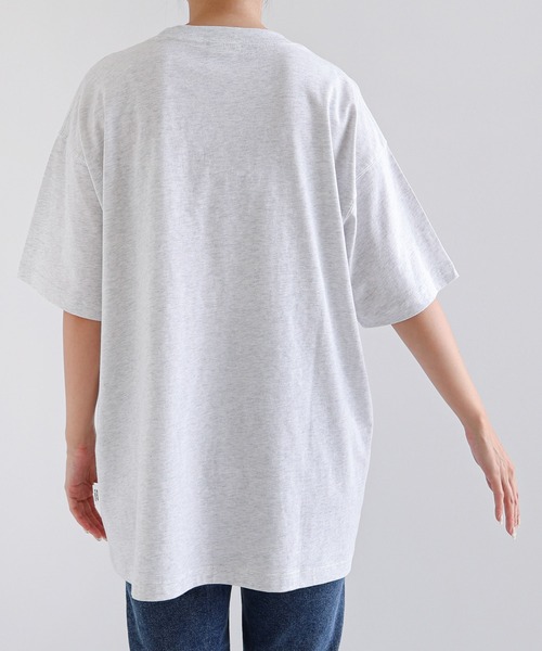 ANME(アンメ)の「ERAReactエンブロイダリーロゴ半袖Tシャツ(Tシャツ/カットソー・レディース・オートミール/ネイビー/オフホワイト/チャコールグレー・M/L/XL/XXL)」の11枚目の写真