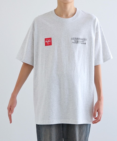 ANME(アンメ)の「ERAReactエンブロイダリーロゴ半袖Tシャツ(Tシャツ/カットソー・レディース・オートミール/ネイビー/オフホワイト/チャコールグレー・M/L/XL/XXL)」の15枚目の写真