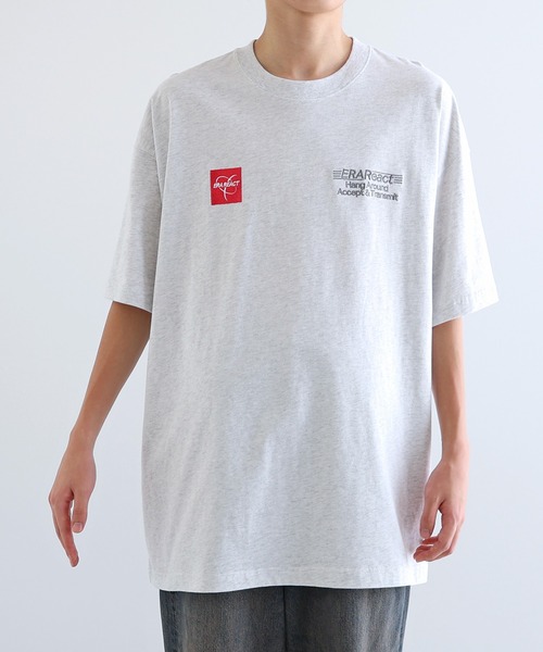 ANME(アンメ)の「ERAReactエンブロイダリーロゴ半袖Tシャツ(Tシャツ/カットソー・レディース・オートミール/ネイビー/オフホワイト/チャコールグレー・M/L/XL/XXL)」の18枚目の写真