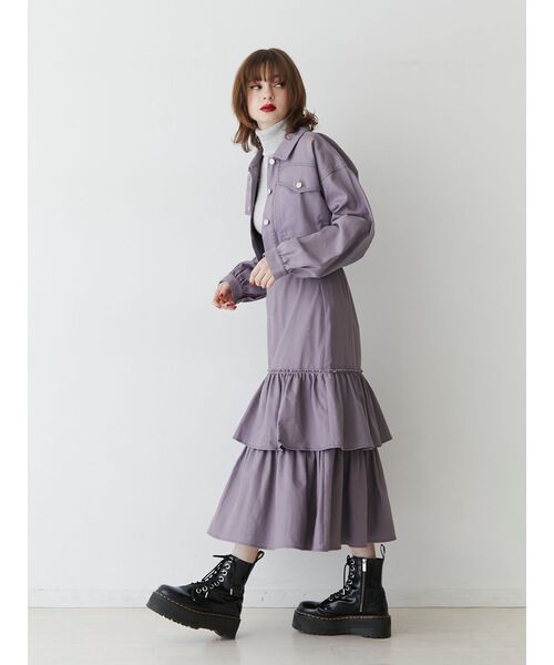 ジュエティ ワンピース セール】レースカラーワンピース（ワンピース）｜jouetie