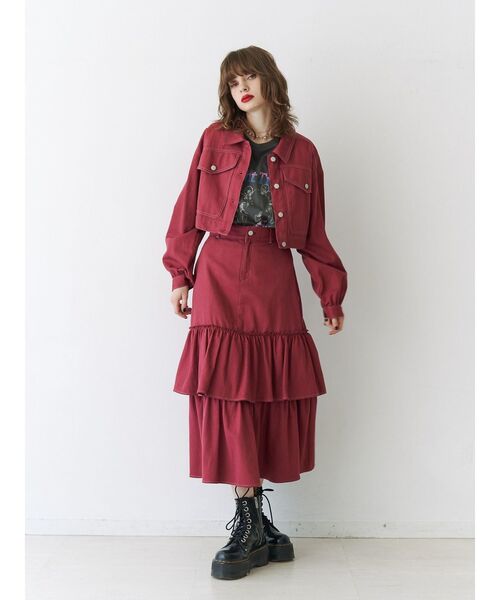 jouetie(ジュエティ)の「BIGポケットマルチWAYセットアップ(ワンピース・レディース・ブラック/ボルドー/パープル・MEDIUM)」の13枚目の写真