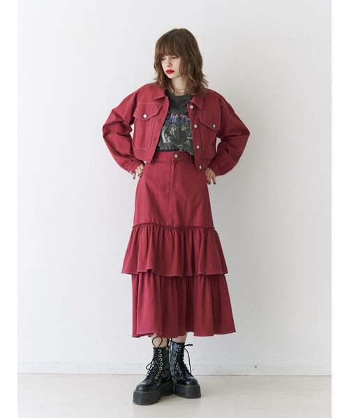 jouetie(ジュエティ)の「BIGポケットマルチWAYセットアップ(ワンピース・レディース・ブラック/ボルドー/パープル・MEDIUM)」の14枚目の写真