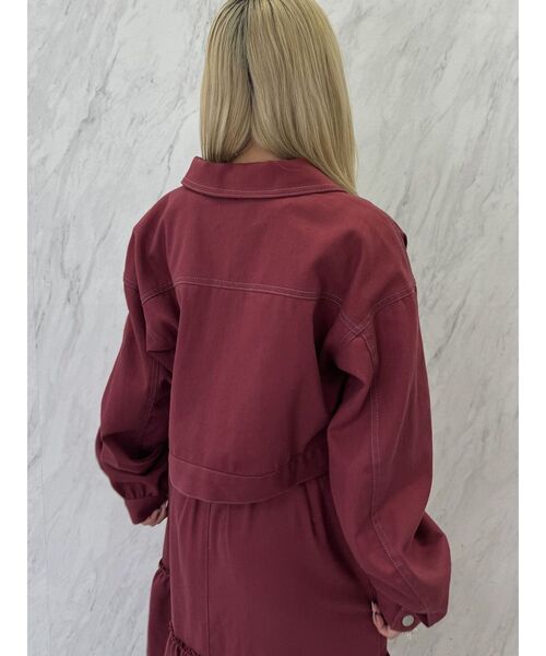 jouetie(ジュエティ)の「BIGポケットマルチWAYセットアップ(ワンピース・レディース・ブラック/ボルドー/パープル・MEDIUM)」の5枚目の写真