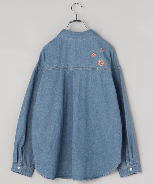 SOMETHING POPPY刺繍 デニムシャツ 楽天市場】SOMETHING POPPY刺繍 デニムシャツ／サムシング