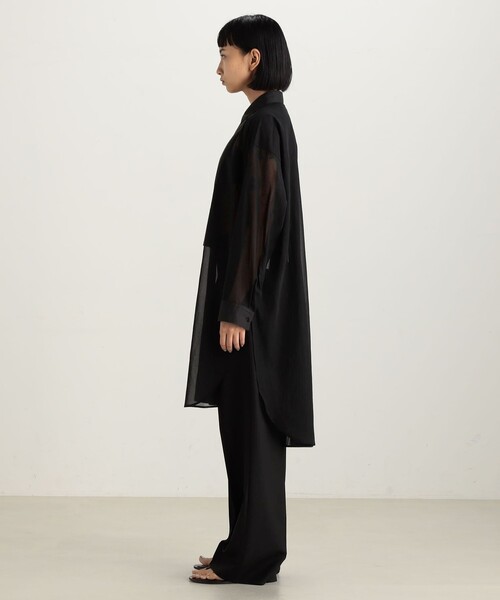 【セール】コットンボイルシアー ビブフロントシャツ（シャツ/ブラウス）｜EDITION（エディション）