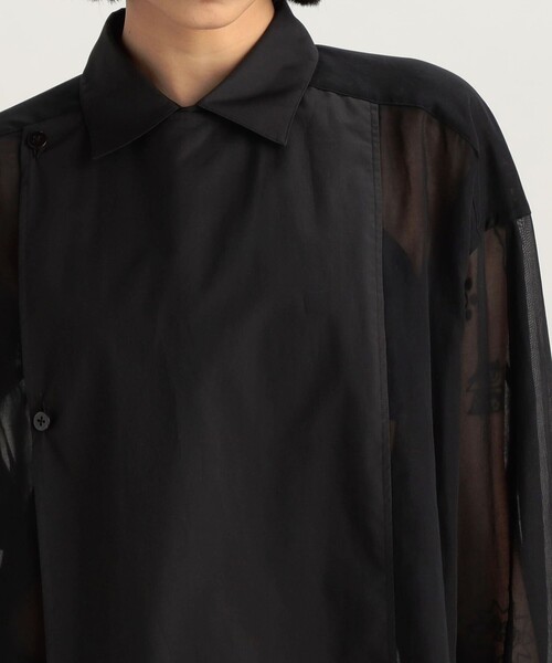 【セール】コットンボイルシアー ビブフロントシャツ（シャツ/ブラウス）｜EDITION（エディション）