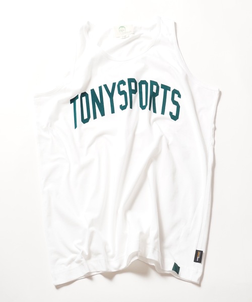 【セール】【TONY SPORTS/トニースポーツ】CORDURA COLLEGE LOGO TANK TOP コーデュラ素材 カレッジロゴ 吸水速乾 耐摩耗 抗ピリング タンクトップ(タンクトップ)|TonyTaizsun(トニータイズサン)